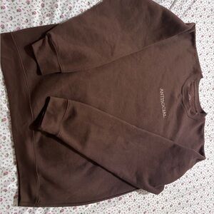 Antisocial brown sweater